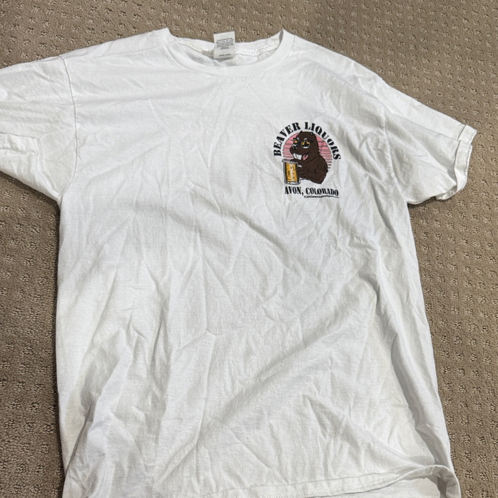Hanes White Graphic Tee for Men